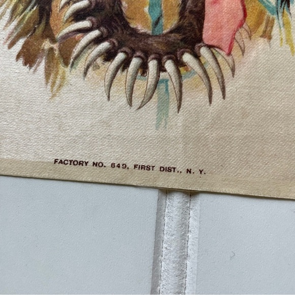 1910 TOKIO CIGARETTES Native American INDIAN CHIEFS SILKS Set Of 2 Antique Art - Picture 4 of 11